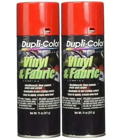 Dupli-Color HVP100 Vinyl and Fabric Coating Spray Paint - Red - 11 oz Aerosol...