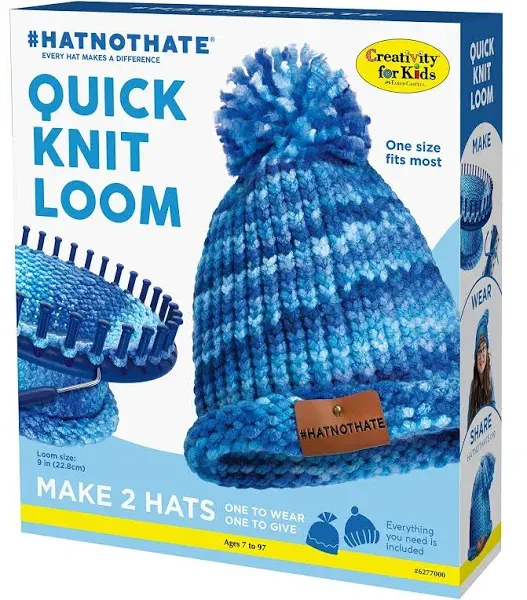 Faber-Castell Creativity for Kids Hat Not Hate Quick Knit Loom Kit