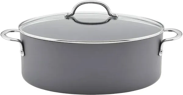 Rachael Ray 8-Quart Hard Anodized Nonstick Oval Stockpot