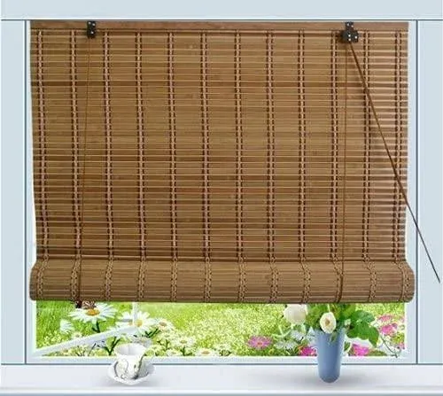 Bamboo Roll up Window Blind Sun Shade W48&#034; X H84&#034;