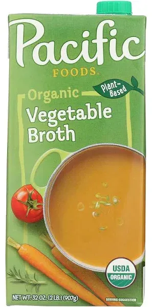 Pacific Foods Vegetable Broth, Organic, Low Sodium - 32 fl oz