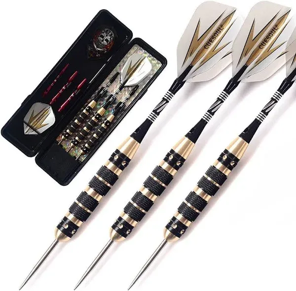 CUESOUL 20/21/22/23/26 Grams Steel Tip Darts - Black Coating Brass Barrels