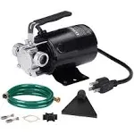 Water Transfer Pump, 115V 330GPH Portable Electric Utility Water Pump with 6' Water Hose Kit, Low Suction Water Removal for Water Beds, Garden, Ponds, Pool, Rain Barrel, Aquariums, and More