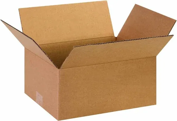 Aviditi 13 x 10 x 6 Corrugated Cardboard Boxes, Medium 13"L x 10"W x 6"H, Pack of 25 | Shipping, Packaging, Moving, Storage Box for Home or Business, Strong Wholesale Bulk Boxes