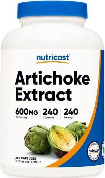 Nutricost Artichoke Extract (600mg) 240 Capsules