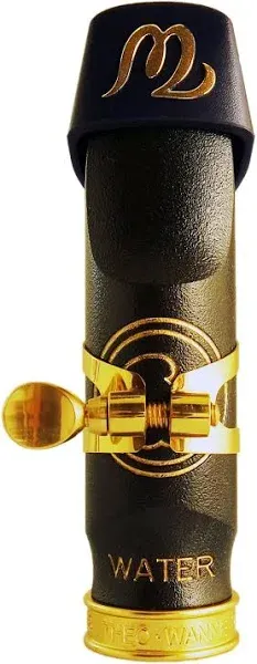 Theo Wanne Water Alto Saxophone Mouthpiece - Versatile Traditional sound - Great for All Styles - Small-Chamber & Throat – special Black A.R.T Material