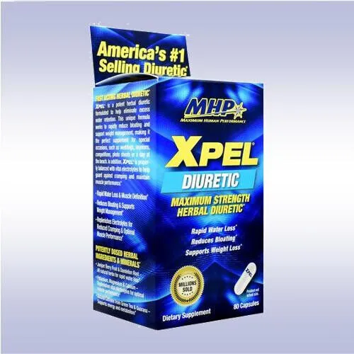 MHP XPEL (80 CAPSULES) diuretic water loss green tea activite up your mass expel