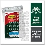 3M All Weather Hooks and Strips Small 30 Clips and 32 Strips/Pack