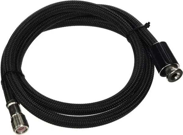 Rohl 9.28426IB Perrin & Rowe Sidespray Black Nylon 47" Hose Only with Rinse Hose Ferrule to U.4710U.4702 U.4707 U.4718X U.4719L U.4735X U.4736L & U.4746, Inca Brass