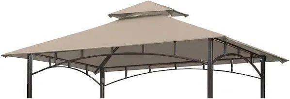 Grill Gazebo Replacement Canopy Top Roof,  5x8 Canopy Top Canopy Only Khaki