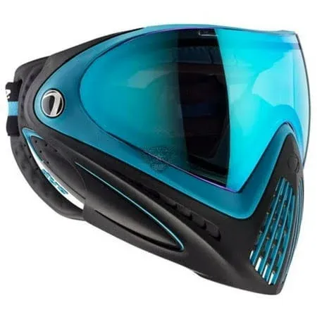 Dye i4 Paintball Goggles w/ Thermal Lens - Powder Blue - Black / Blue