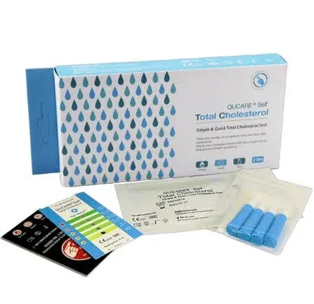 Total Cholesterol Test Simple and Quick | Qucare® | 2 Tests