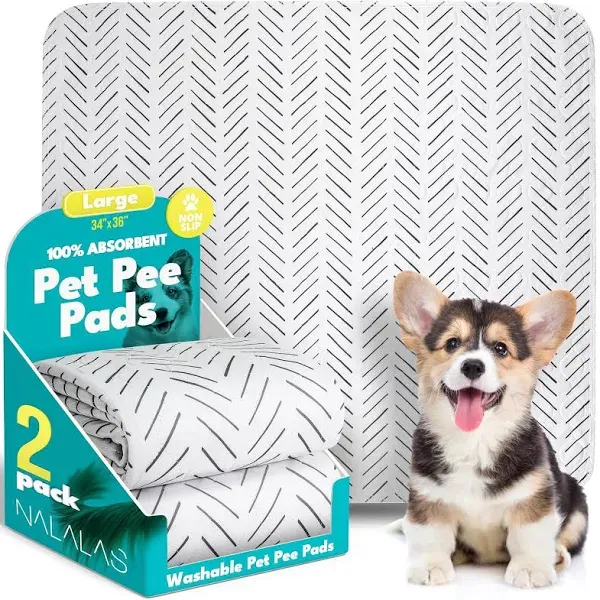 Washable Pee Pads for Dogs - Reusable Puppy Pads, Waterproof Training Mats, N...