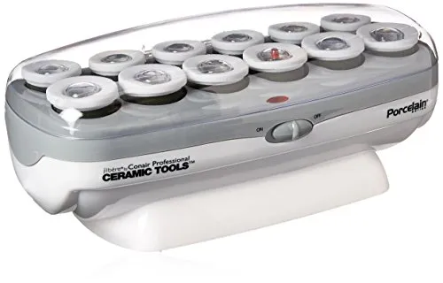 ConairPRO Ceramic Tools Porcelain Series 12-Roller Hairsetter #CPPCHV14 READ!!