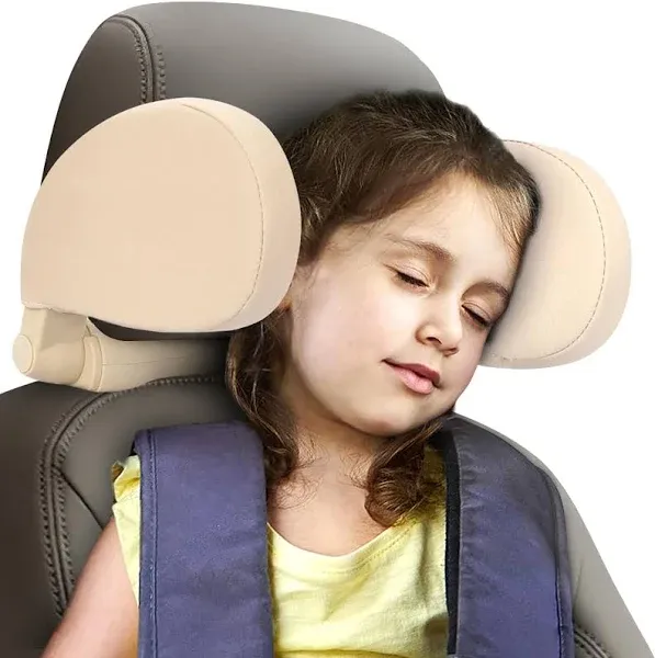 Car Headrest Pillow, Car Neck Pillow Head Pillow, Car Sleeping Travel Pillow, Car Neck Head Shoulder Sleep Cushion Car Side Pillow for Kids Adults Elders