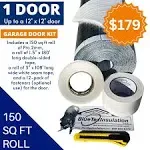 BlueTex Insulation BlueTex Roll Up Garage Door Insulation Kit for Cooling Down Metal Buildings - Easy to Install Complete Garage Insulation Kit for