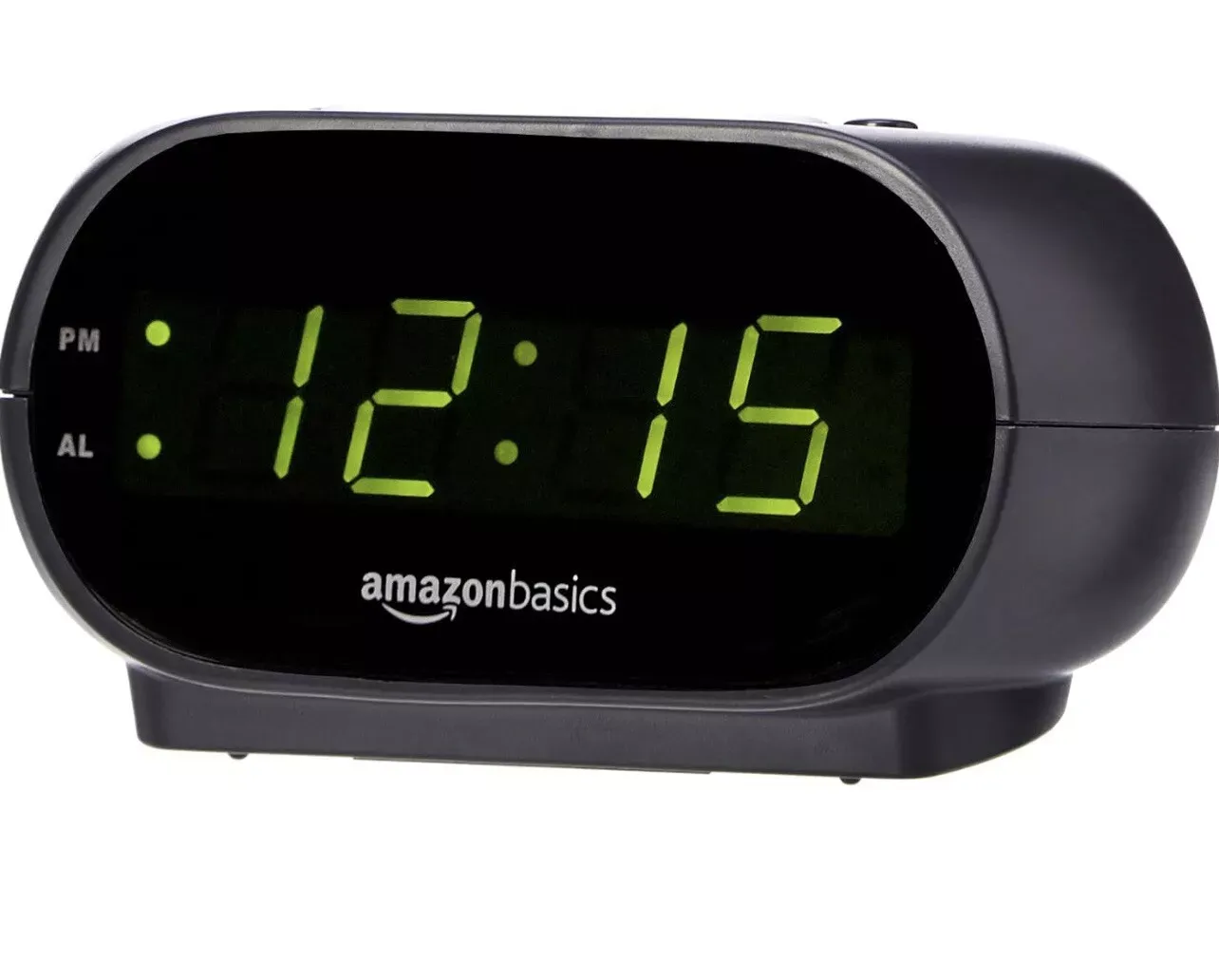 Amazon Basics Black Electric Digital Alarm Clock Intertek