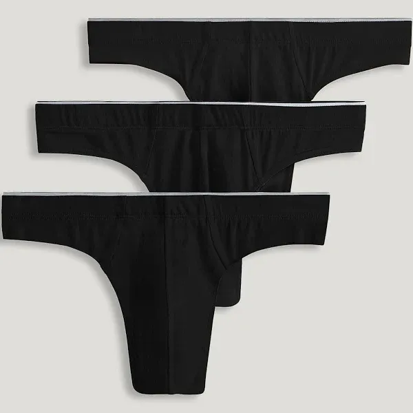 Jockey Men's Underwear Casual Cotton Stretch Thong - 3 Pack