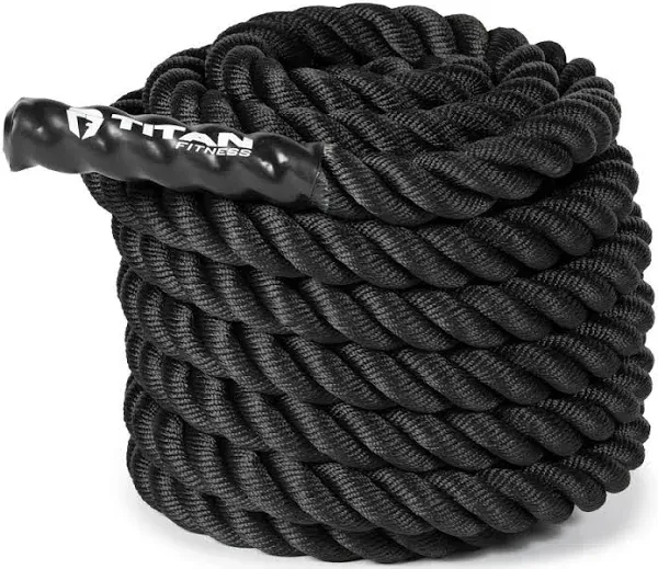 Battle Rope, 1.5&#034; Diameter 30Ft Poly Dacron Workout Exercise Training Heavy Rope