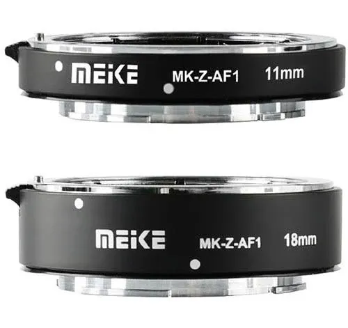 Meike Auto Macro Tubes 11mm &amp; 18mm for Nikon Z - MK-Z-AF1 | Metal Contacts