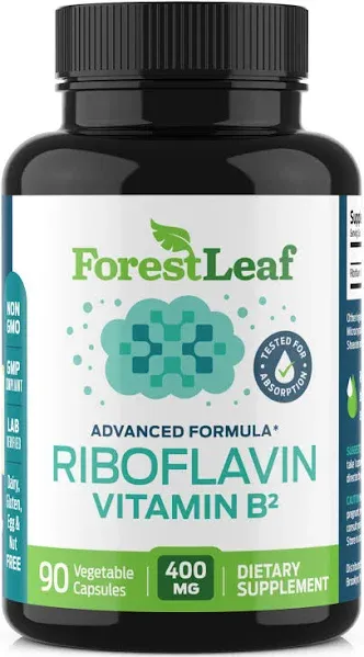 Riboflavin Vitamin B2, 400 mg, 90 Vegetable Capsules exp 04/26