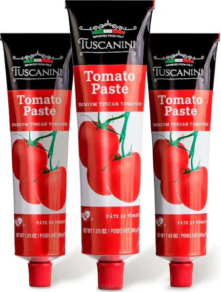 Tuscanini Premium Double Concentrated Tomato Paste Tube 7.5oz (2 Pack)