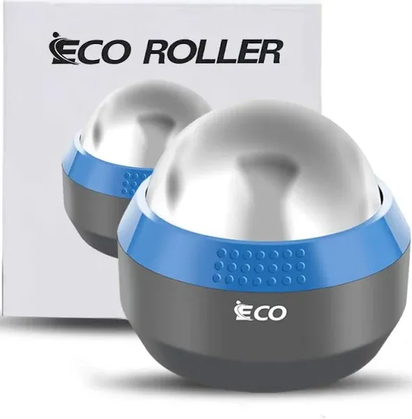 iECO Cryosphere Cold Massage Roller Ball - Massage Ball for Cold & Heat Relief, Myofascial Release, Trigger Point Therapy, Muscle Knots - Deep Tissue Ice Massager