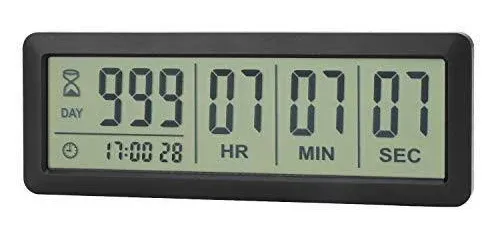 A AIMILAR Digital Countdown Days Timer - AY4053-Black Upgraded Big 999 Days Count Down Clock for Vacation Retirement Wedding