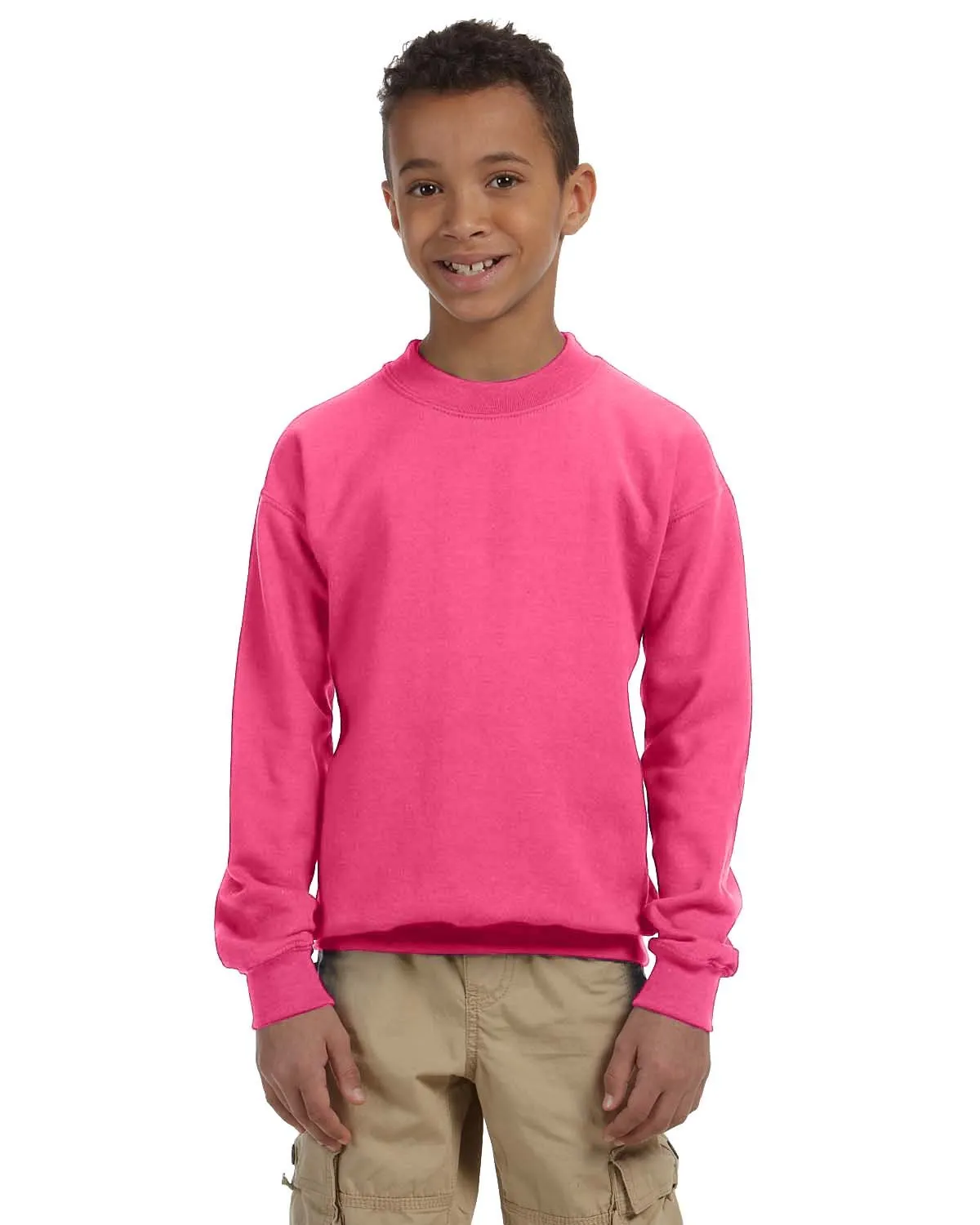 G180B Boy's Gildan Youth Heavy Blend Fleece Crew