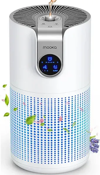 MOOKA Air Purifier for Large Room - 1500ft. Smart HEPA Filter Air Cleaner, NEW