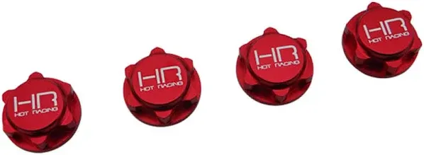 Hot Racing 17mm Serrated Close End Dirt Shield Wheel Nuts for Arrma