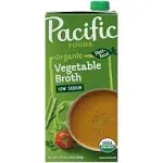 Pacific Foods Vegetable Broth, Organic, Low Sodium - 32 fl oz