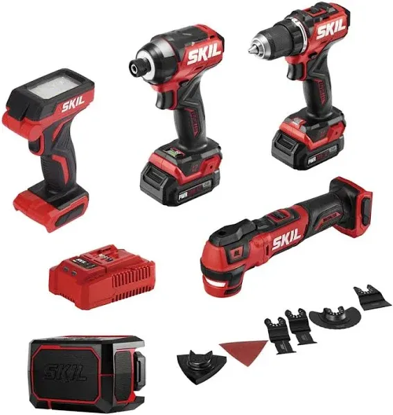 SKIL 12-Volt 5-Tool Brushless Power Tool Combo Kit