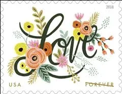 USPS Love Flourishes Sheets of 20 First Class Forever Postage Stamps Wedding Love Valentine