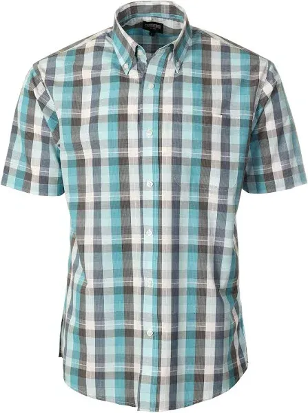 Gioberti Men's Plaid Short Sleeve Shirt