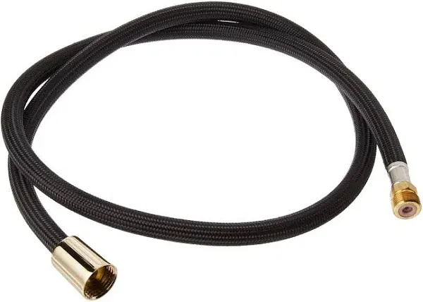 Rohl 47" Perrin & Rowe Sidespray Black Nylon Hose with Rinse Hose Ferrule 9.28426