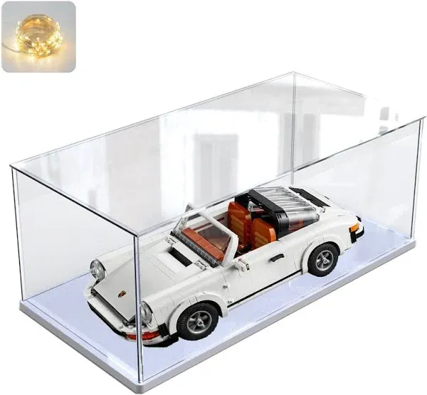 Thickened Clear Acrylic Display Case for Lego 10295 10265 42170 42155 42176 75376