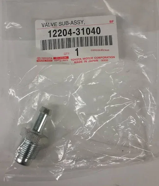 Toyota Lexus Genuine Pcv Valve GS300 IS300 IS250 GS350 RX350 12204-31040 OEM JDM