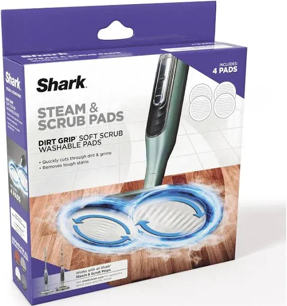 Shark Grip Steam & Scrub Dirt Washable Pads XKITP7000D