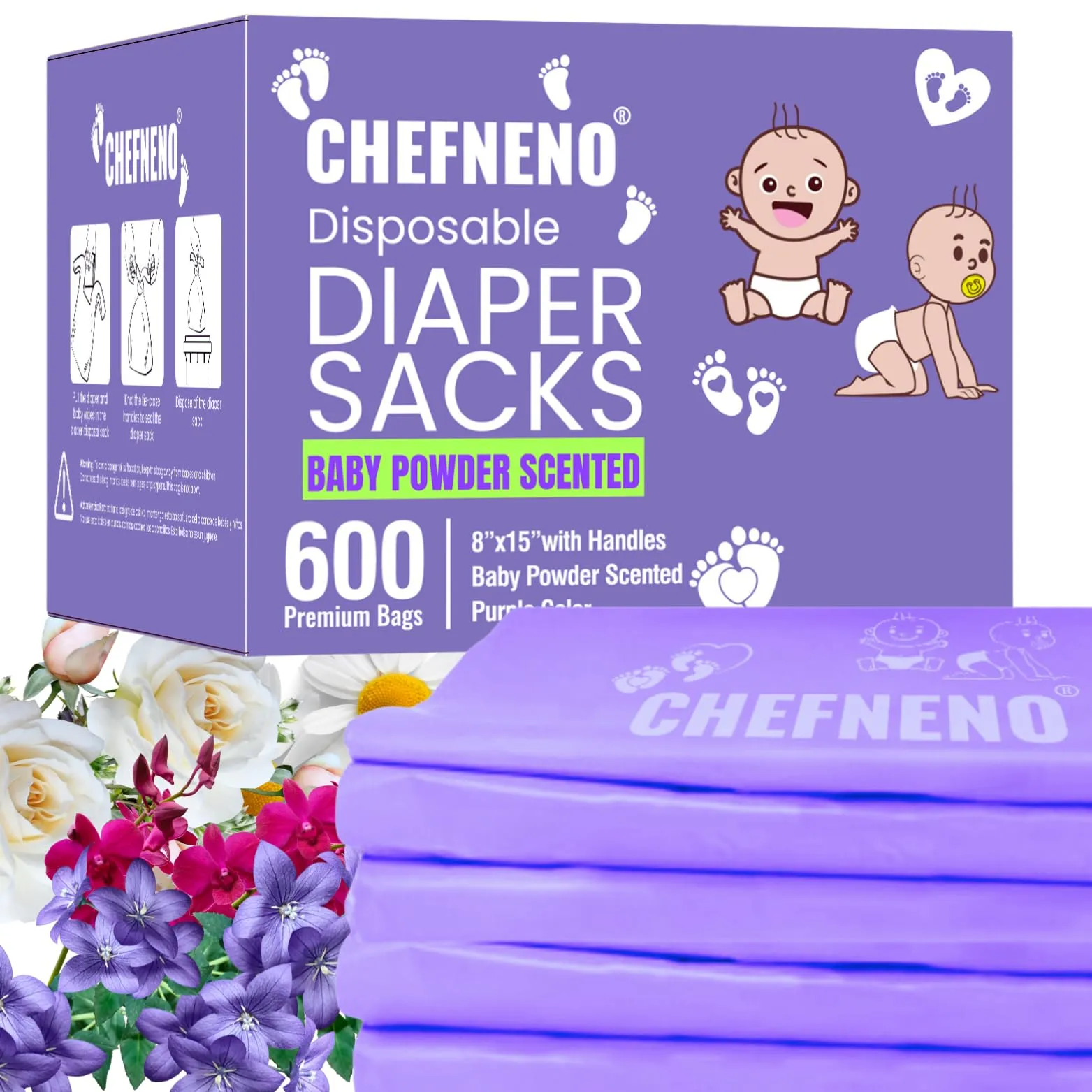 CHEFNENO Disposable Baby Diaper Bag