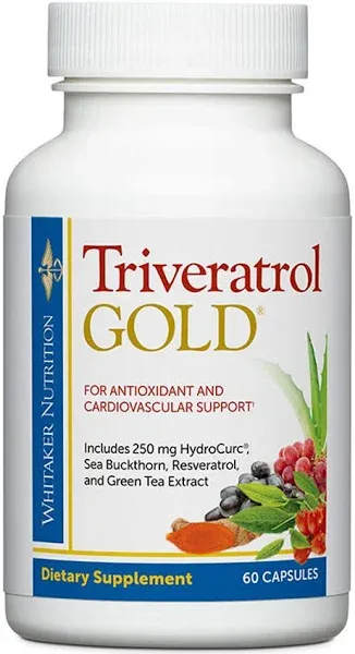 Dr. Whitaker&#039;s Triveratrol Gold – Healthy Aging with Resveratrol &amp; Extracts o...