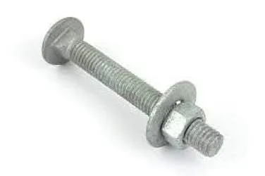 Fastener Depot Hot Dipped Galvanized Carriage Bolt w/Nuts & Flat Washers