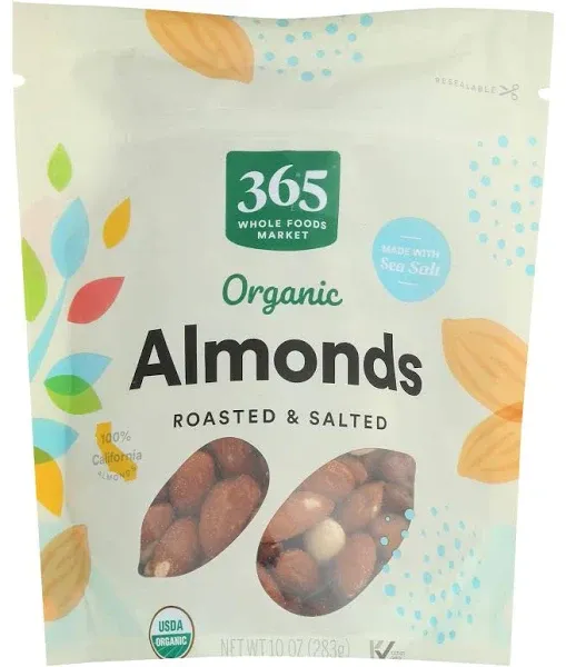 365 Organic Roasted & Salted Almonds