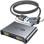  4K HDMI Capture Card [with Fixed USB 3.0 Cable, 4K Loop Out, No-Latency] 