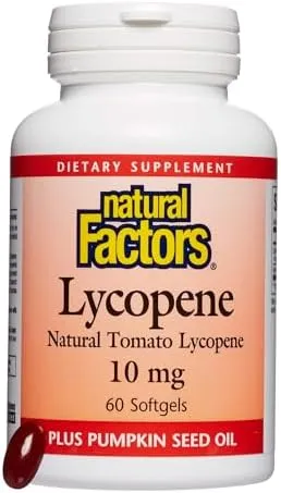 Natural Factors Lycopene 10 mg Softgels