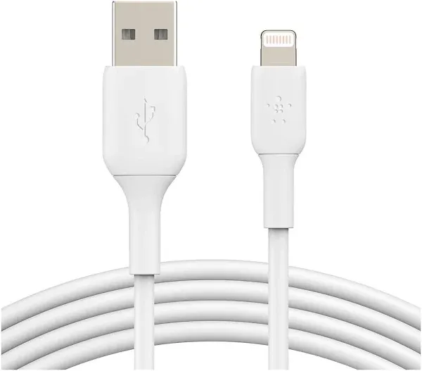 Belkin - BoostCharge USB-C to Lightning Cable 3.3ft - Black