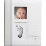 Pearhead Gingham Baby Memory Book - Gray