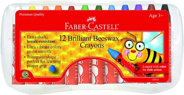 Faber Castell 12 Beeswax Crayons