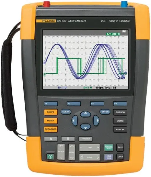 Fluke 190-102-AMS Scopemeter 100 Mhz With Scc Kit