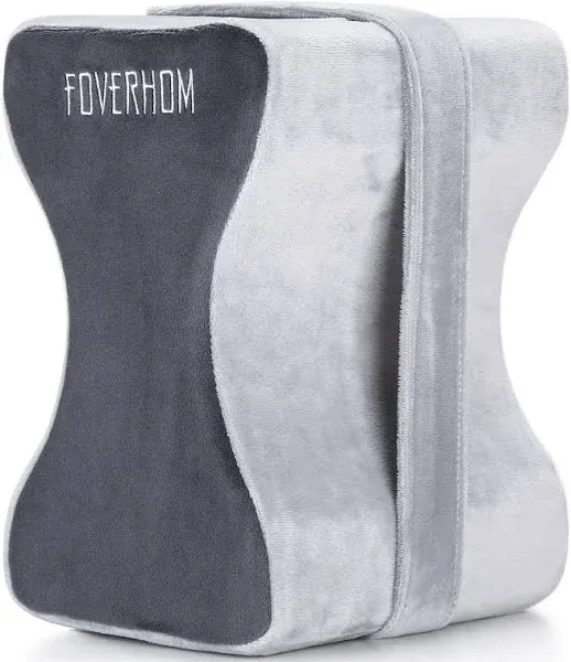 foverhom Memory Foam Knee Pillow,Orthopedic Leg Pillow for Sciatica Relief,Back Pain, Pregnancy, Leg Pain, Hip Pain and Sciatica Relief